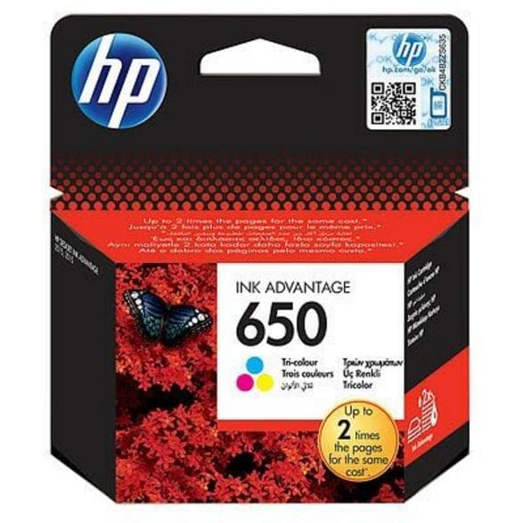 HP 650 farveblækpatron CZ102AE