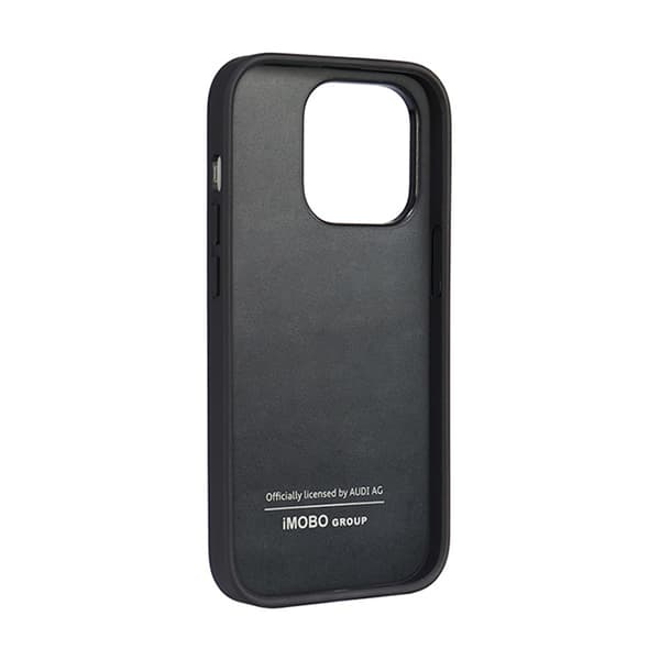 Audi Syntetisk Læder - iPhone 14 Pro Etui (Sort)