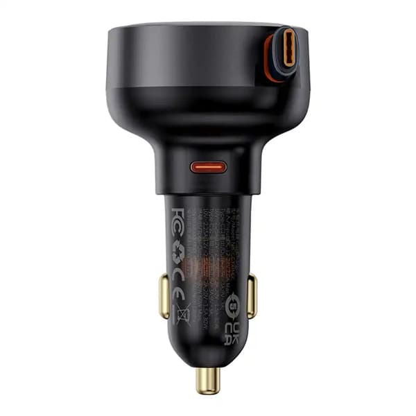 Baseus Enjoyment Pro billaddare med USB-C-kabel, 60W (svart)