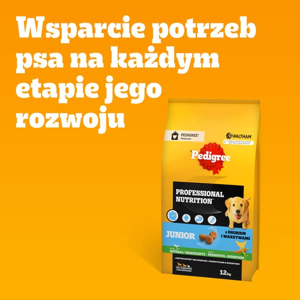 Pedigree Junior Professional Nutrition fjäderfä 12 kg