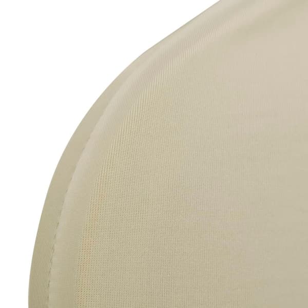 vidaXL Stretchstolsöverdrag, 6 st, Creme