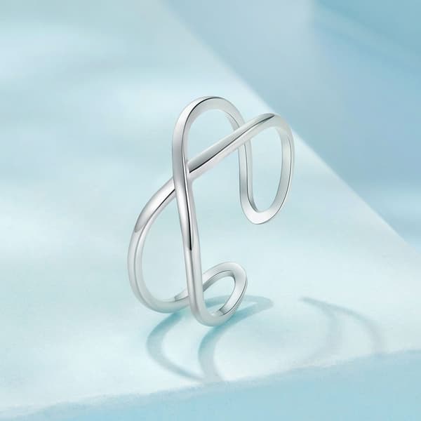 Silver universell oändlighetsteckenring 925 silver