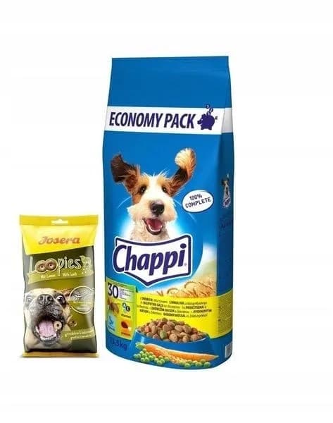 Chappi torrfoder för hundar med fågel och grönsaker 2x13,5 kg