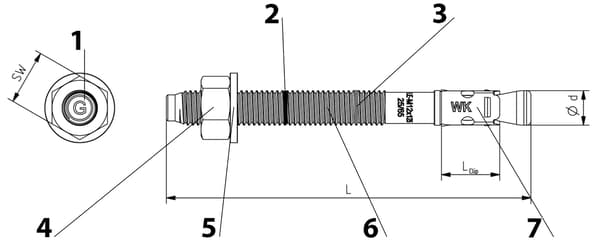 Express stålankare LE-ZN-16125