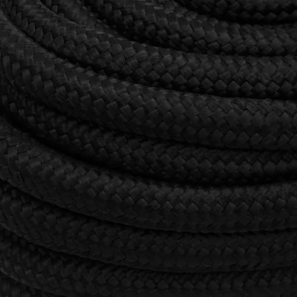vidaXL Arbetsrep, Svart, 20 mm, 25 m, Polyester