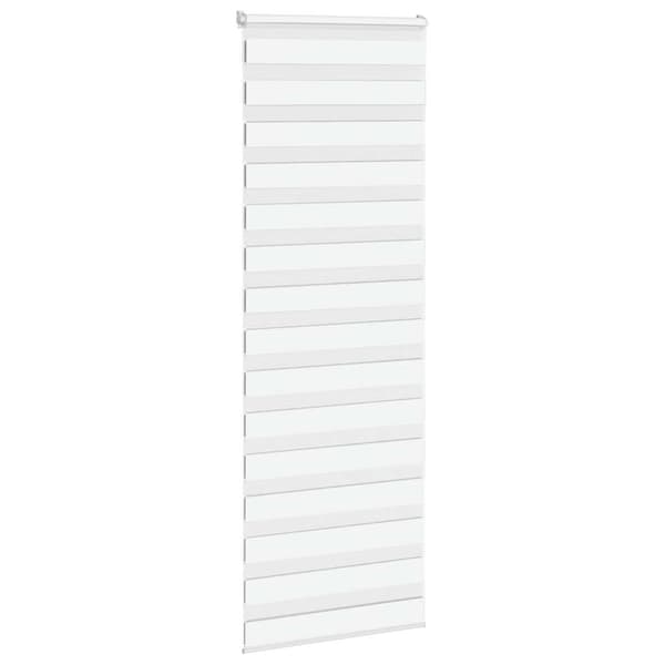 vidaXL zebrarullegardin, hvid, stofbredde 70,9 cm, polyester