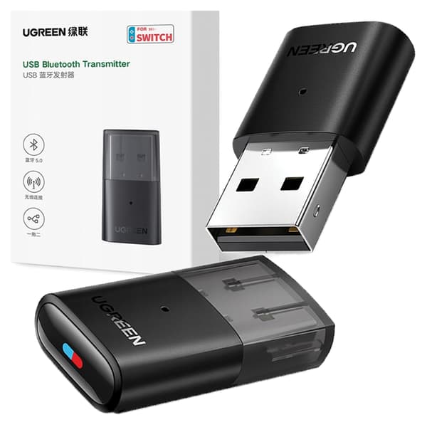 UGREEN Bluetooth 5.0 USB-adapter för Playstation / Switch CM408 (svart)
