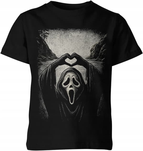 Barn-T-shirt med Halloween-tryck av Horror Ghostface