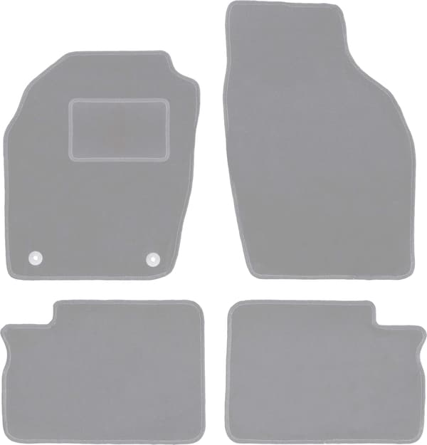 Harmaat auton matot Opel Agila A hatchback (2000-2007) varten