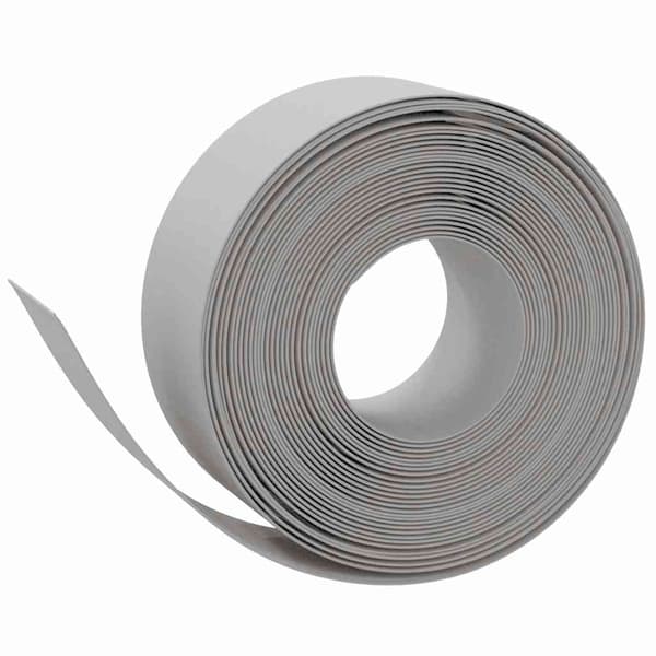 vidaXL Trädgårdskant, 4 st, Grå, 10 m, 20 cm, Polyeten