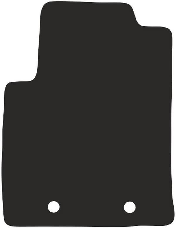 Gummierad polyamid förarmatta för Ford Fiesta MK6 hatchback 2002-2010
