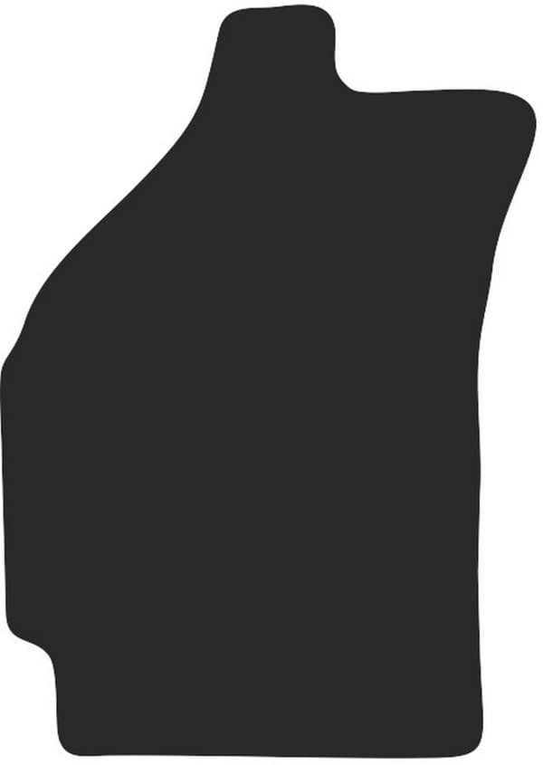 Polyamid førermåtte til Daewoo Matiz hatchback 1997-2007 med gummibagside