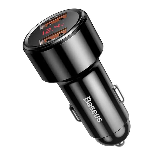 Baseus Magic Billaddare 2x USB QC 3.0 45W (Svart)