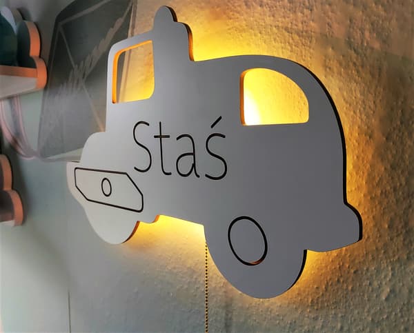 Vejtromle Natlampe med Navn