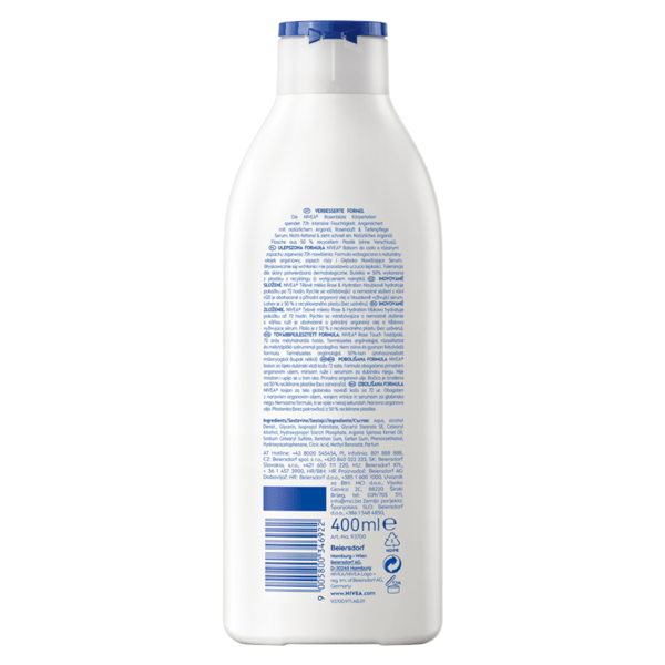346922 NIVEA kroppsbalsam Rose Touch 400 ml