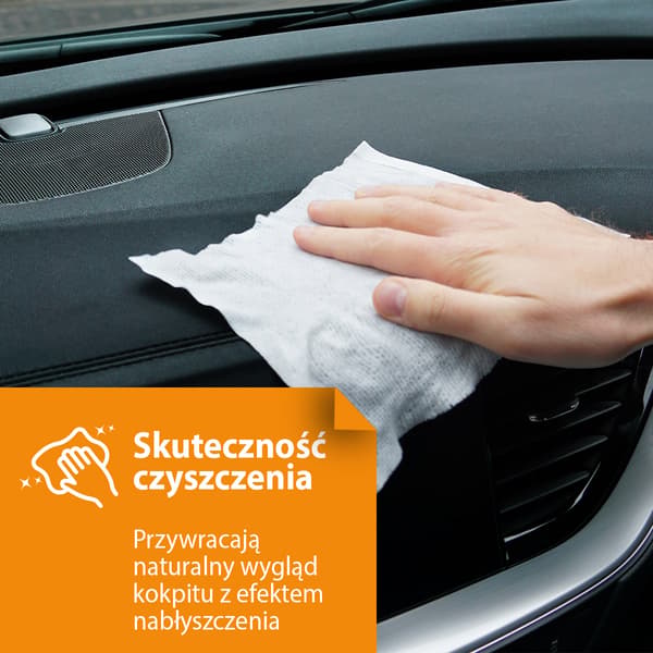 MOJE AUTO - Glansende kokpitservietter - citron - 24 stk.