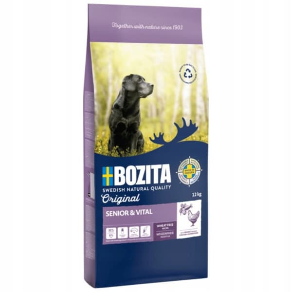 Bozita Original Adult Senior tørfoder til hunde 12 kg