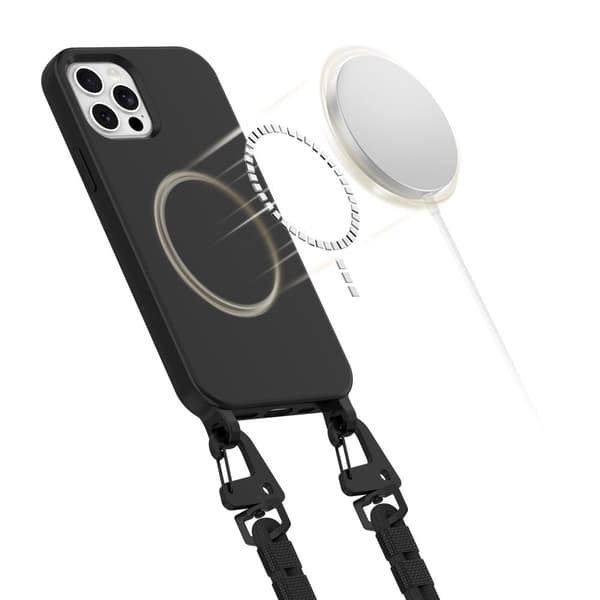 TECH-PROTECT MAGNELHALSBAND MAGSAFE IPHONE 12 / 12 PRO SVART