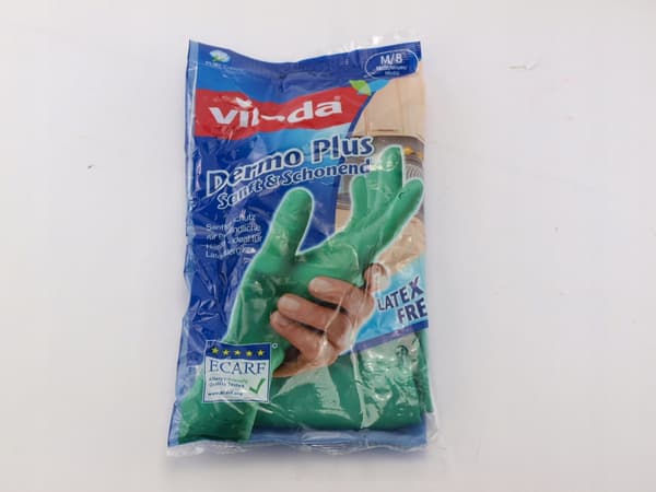 Vileda Dermo Plus hypoallergeniske nitrilhandsker med bomuldsfor