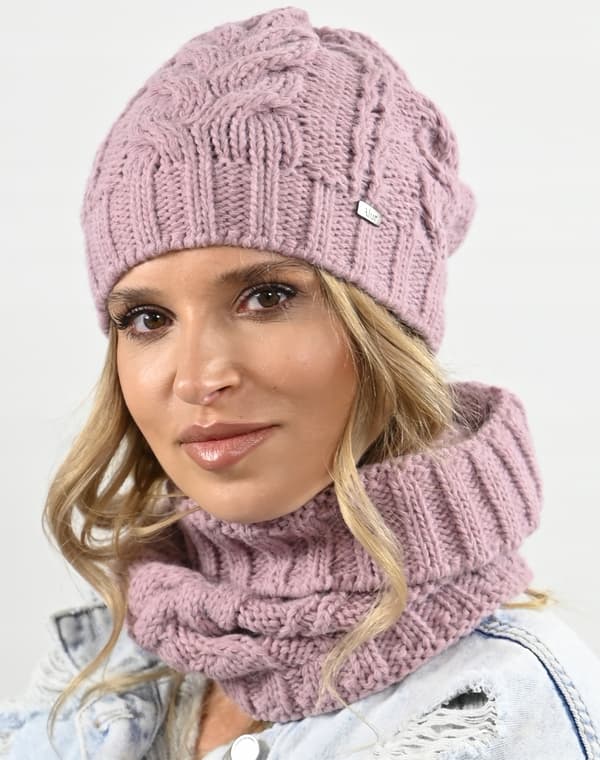 Dame A4 hat - snavsede pink