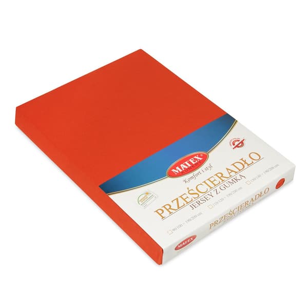 Jersey Pulla-aluslakanat 110/120x190/200 PREMIUM Tumma oranssi