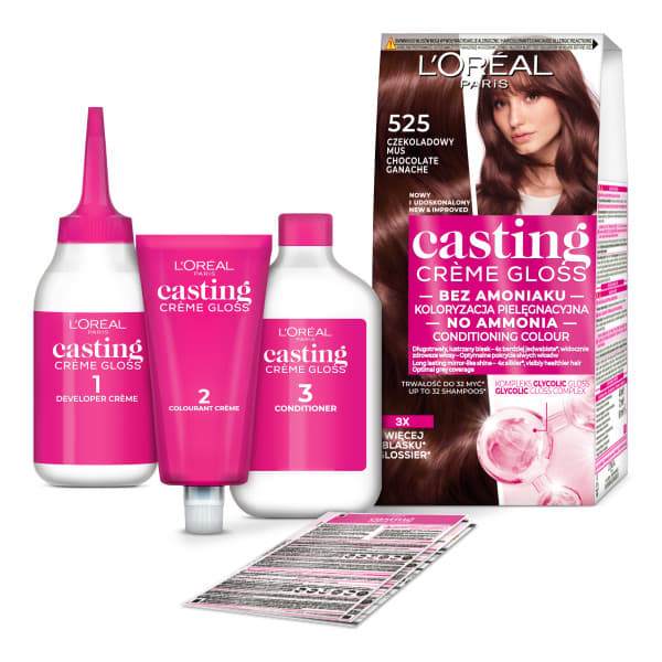 L'Oreal Paris Casting Creme Gloss hiusväri 525 suklaamoussE