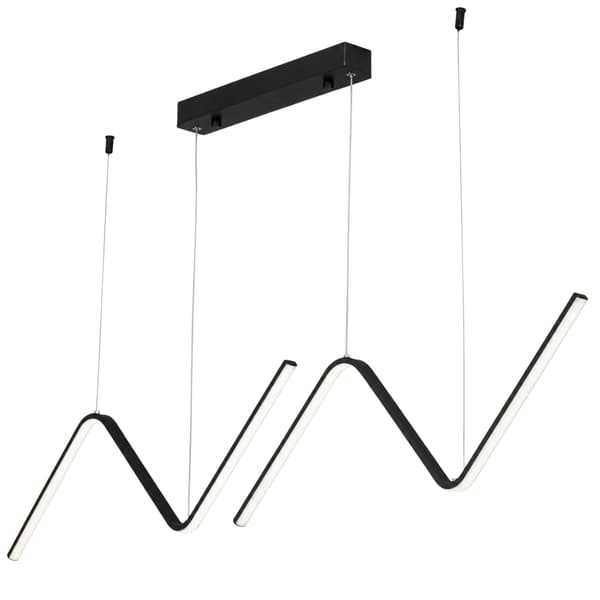 LED SOLUTION - Loftlampe - Zigzag - Sort