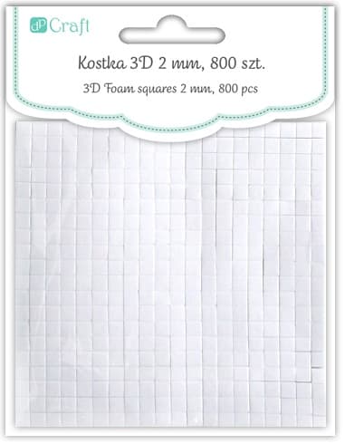 3D-kub dubbelhäftande tejp 5x5 mm x 800