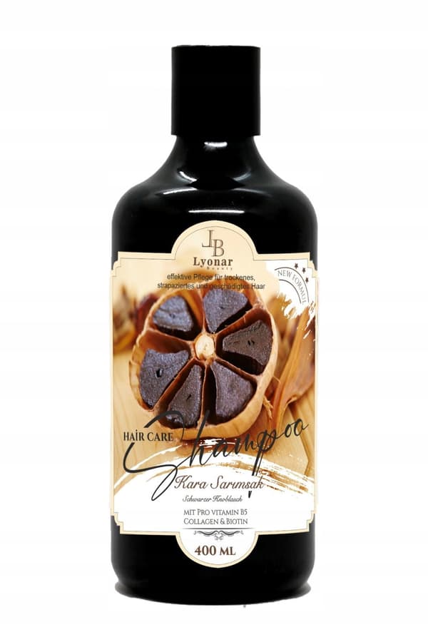 JB Lyonar - Mustavalkosipuli-shampoo 400 ml