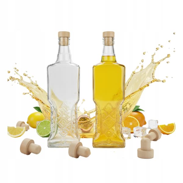 50x ukrainska flaskor 500ml + kork vinlikörflaskor set