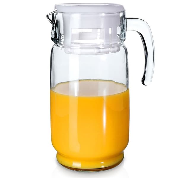 lasinen kannu kannella 2 l