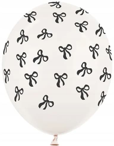 Latexballon Hvid SORTE SLØJFØDSELSFEJL
