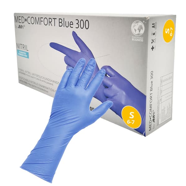 Nitrilhandskar S blå Ampri Blå 300 100 stycken