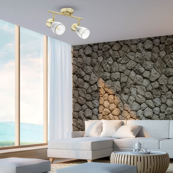 STRÅKLAMPA BEST 2 E14 GULD MILAGRO ML9975