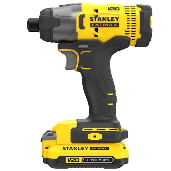 Stanley V20 FatMax bore-/skruemaskinesæt, 2x2 Ah, gul