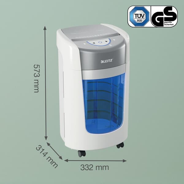 Leitz IQ Optimax 225 P5 makulator, 6 ark, 15 l, hvid