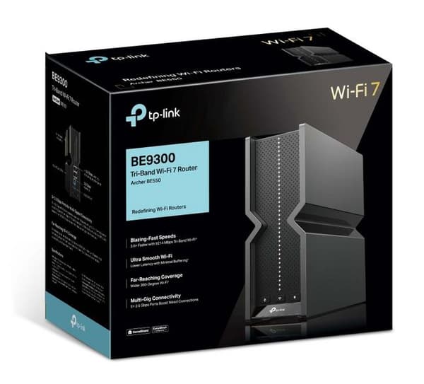 TP-Link Archer BE550 Wi-Fi 7 BE9300 router