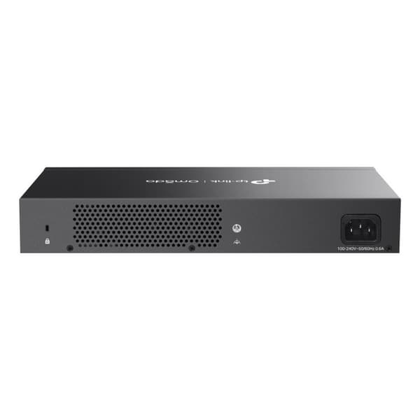 TP-LINK ES224G Managed Switch, 24 Gigabit-portar, Svart