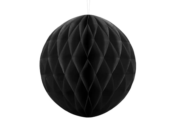 Svart pappersboll 30 cm 1 st.