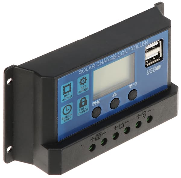 Aurinkobatteriohjain SCC-30A-PWM-LCD-S2 30A