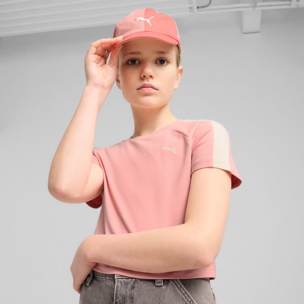 Puma ESSENTIALS DAD JR børnebaseballkasket pink 02612402