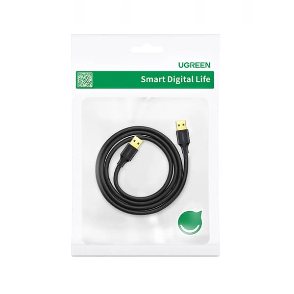 Ugreen US128 90576 USB-A 3.0 / USB-A 3.0 5Gb/s Kabel 3m - Sort