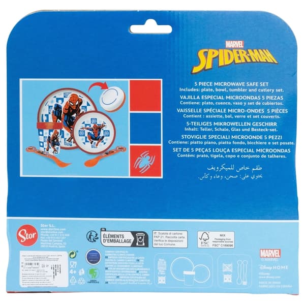 SPIDER-MAN BARN HALSFRIA MATSERVERINGSSET 5 DELAR