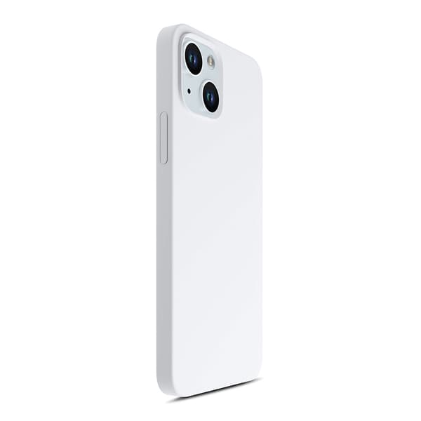 Apple iPhone 15 Plus - 3mk Hardy Silikone MagCase Sølv-Hvid