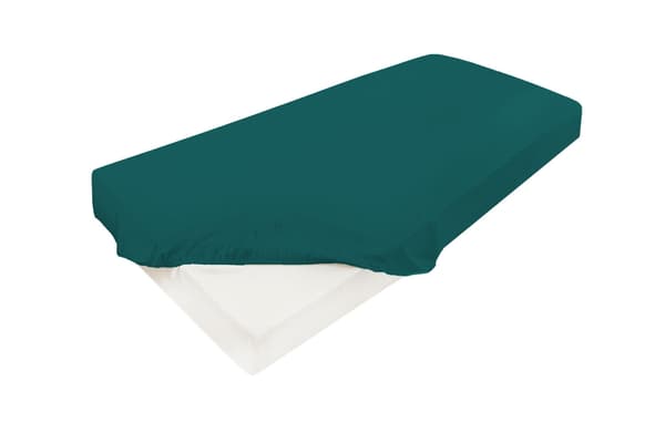 Satin påslakan GULD 210/220x190/200x25 grönt