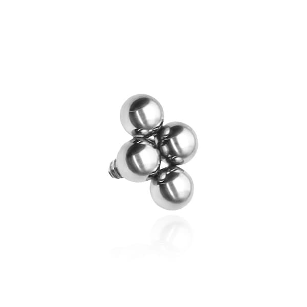 Titan minikulmutter i silver - TNA-060 1,2 mm