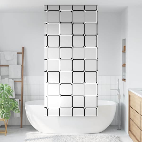vidaXL Duschrullgardin 100x240 cm Tygbredd 96 cm