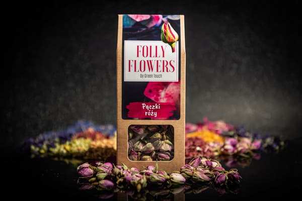 Tørrede roseknopper spiselige blomster roseknopper 20g