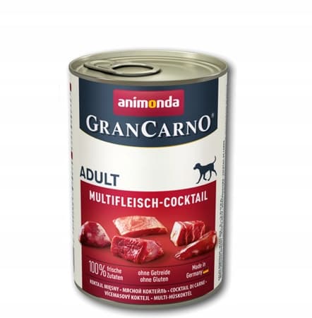 Animonda Grancarno vådfoder til hunde, blanding af smagsvarianter, 12 x 400 g
