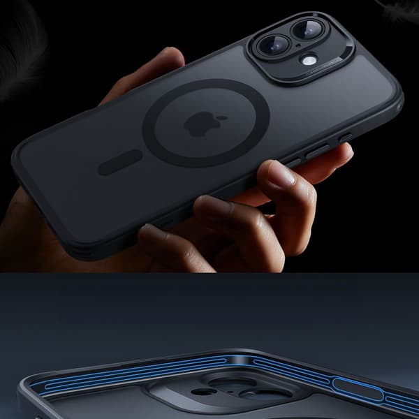 ESR CLASSIC PRO SÆT HALOLOCK MAGSAFE IPHONE 16 SORT FROSTET